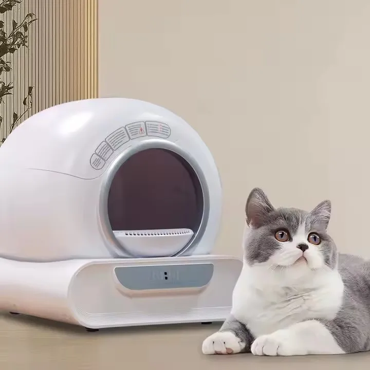 

Умный очень большой полностью закрытый электрический туалет для кошек, автоматический туалет, роскошный кошачий туалет