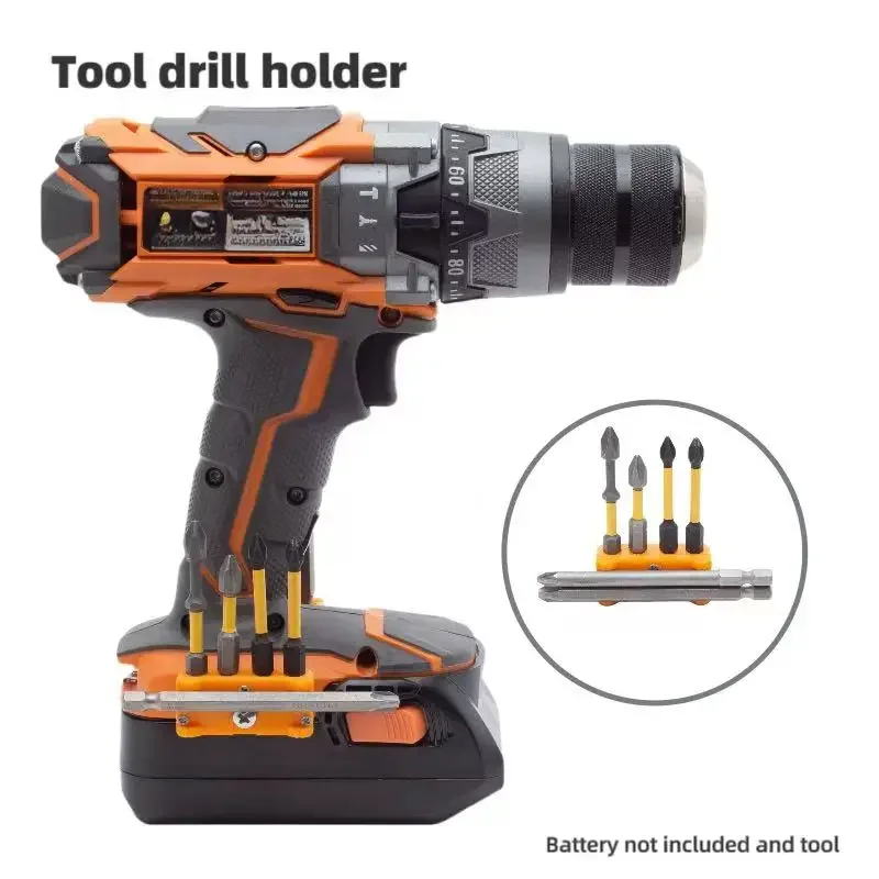 

For Ridgidr AEG 18v Power Tool Drill Holder 6-position Magnetic Drill Bit Bracket Screw Bracket (Without Tools And Batteries)