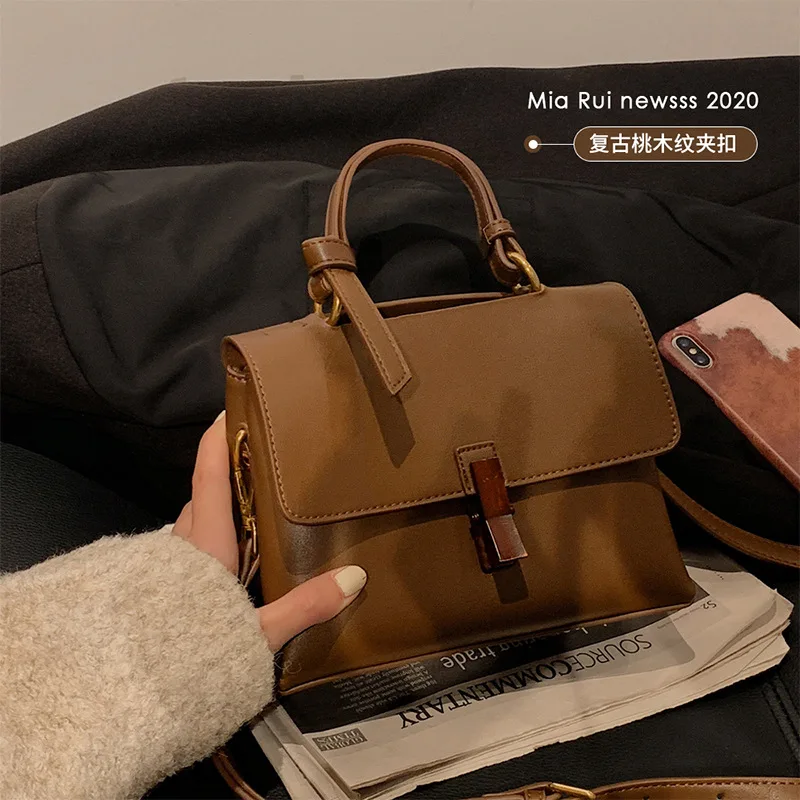 Bolso de hombro Retro de alta calidad para mujer, bolso de gran capacidad, novedad de 2024