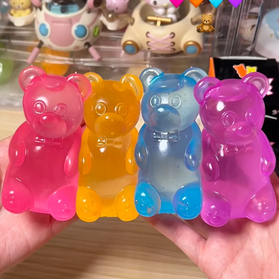 

New Little Bear Maltose Pinch Stress Relief Ball Stress Relief Toy Pinch Music Stress Relief Tool Slow Rebound