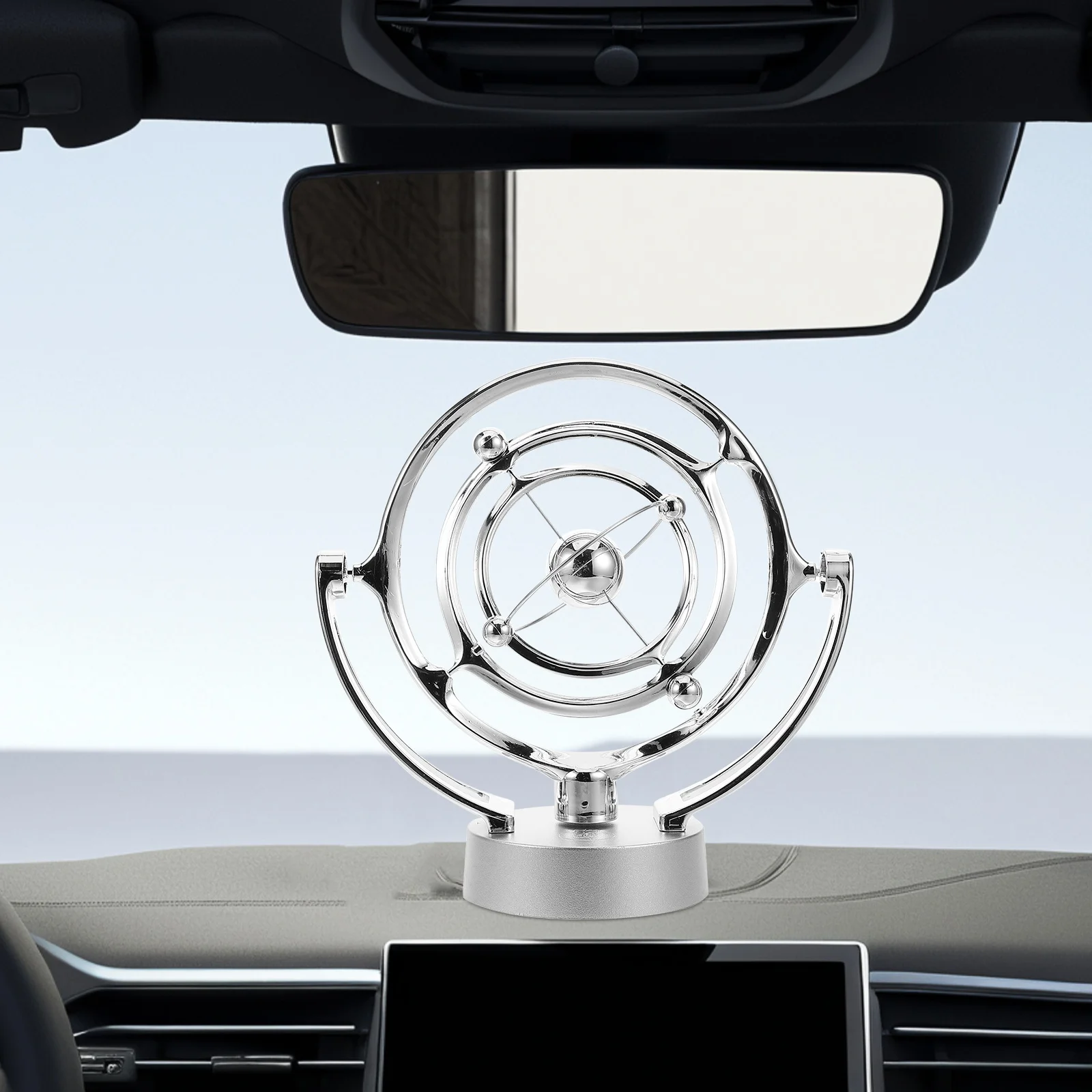 เครื่องประดับรถยนต์ รูปโลกหมุนด้วยไฟฟ้า ของตกแต่งโต๊ะทำงาน รถบ้าน ของตกแต่งศิลปะ ของเล่นวิทยาศาสตร์