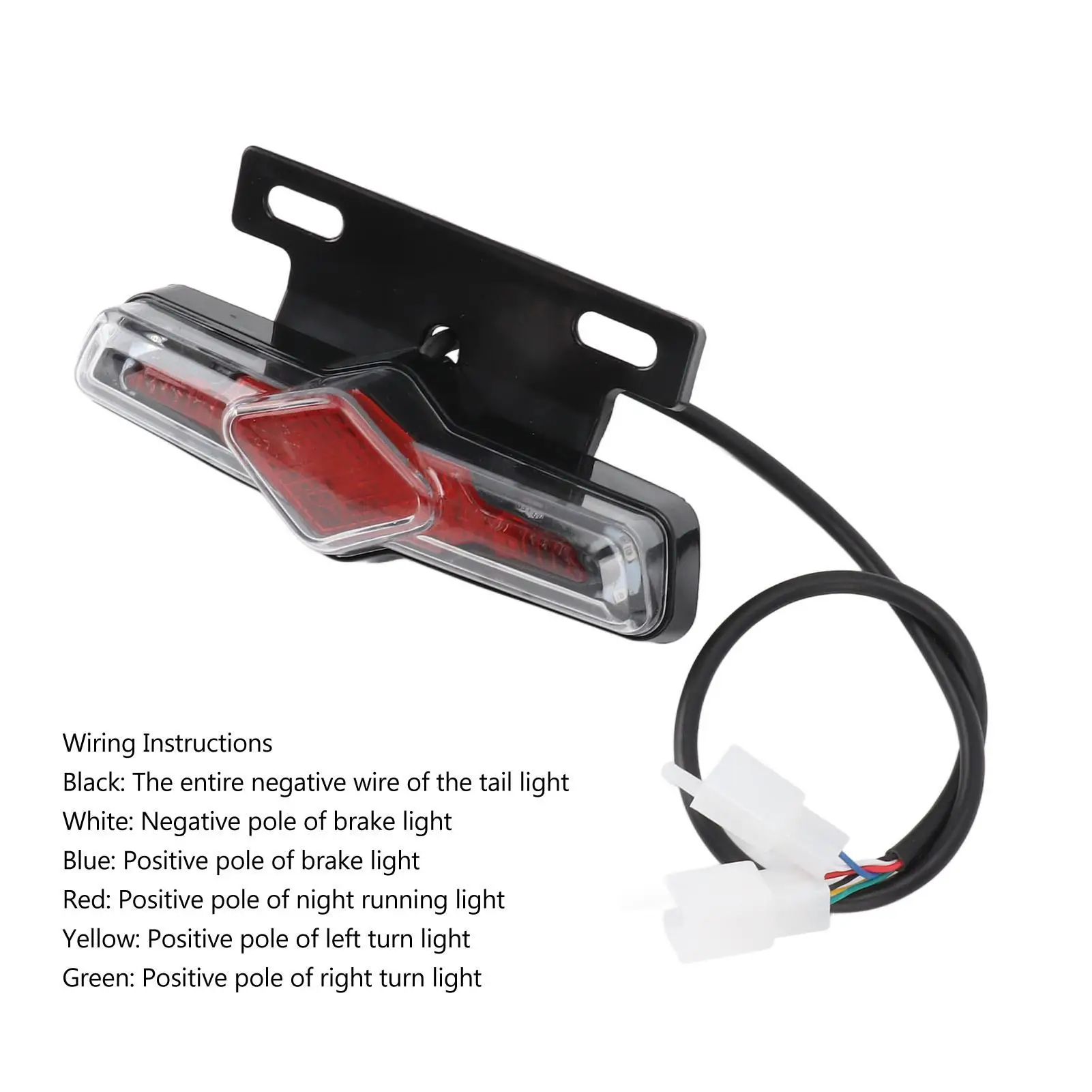 36-60V Waterproof Electric Bike Rear Light - 3 Modes Impact Resistant Tail Lamp for outdoor Use