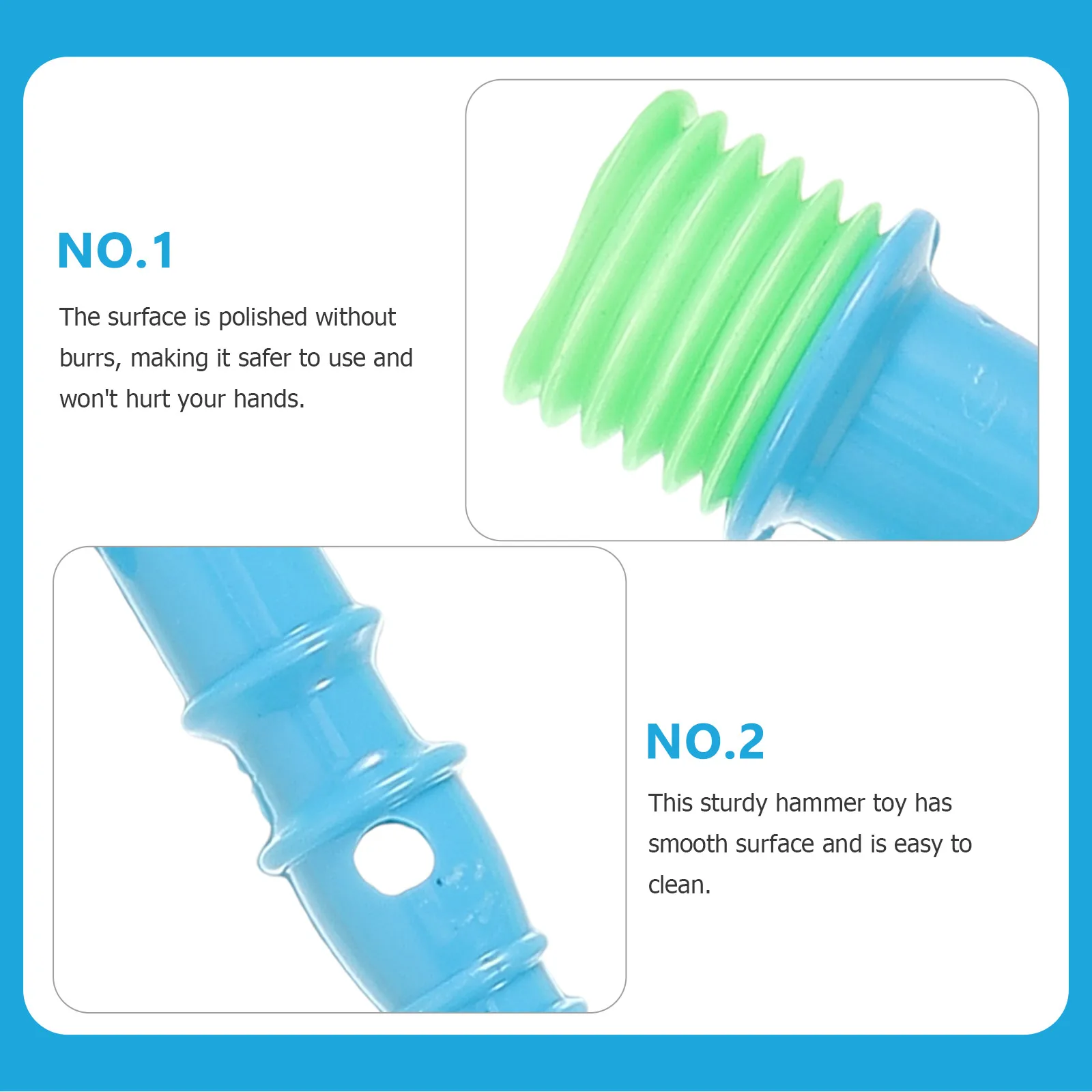 

6pcs Music Sound Kneading Small Plastic Plastic Baby Musical Tools For Playing Party Performance Hammer