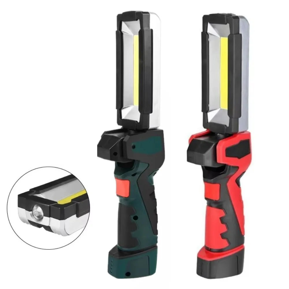 Strong Magnetic Foldable COB Inspection Light Handheld LED Auto Repair Multifunctional Torch for Vehicle Maintenance