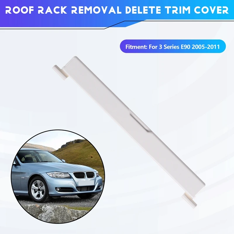 Super Sale 2pcs Roof Rack Cover Trim Clips 51137124253 for BMW 3 Series E90 2005-2011 Roof Rack Protection Panel