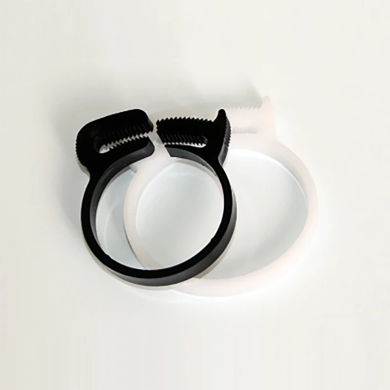 5PC Hose Clamp Spring Hoops 3.8~39.5mm Fuel Air Tube Fitting Fastener Fixed Tool Plastic Line Water Pipe Strong Clip Black White
