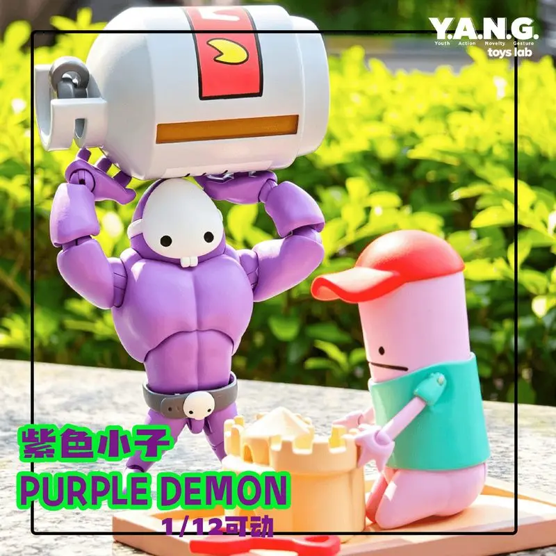 

[Pre Sale] Genuine Toys Yang Studio 1/12 Crazy Flat Series Game Purple Little Devil Mobile Doll Figure Childhood Memories Toy