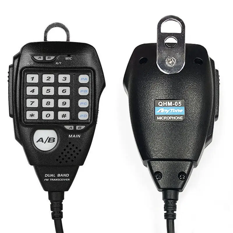 Оригинальный ручной микрофон PTT, 2 шт., подходит для автомобильной рации AnyTone AT-588UV AT-778UV, двухдиапазонный радиоприемопередатчик