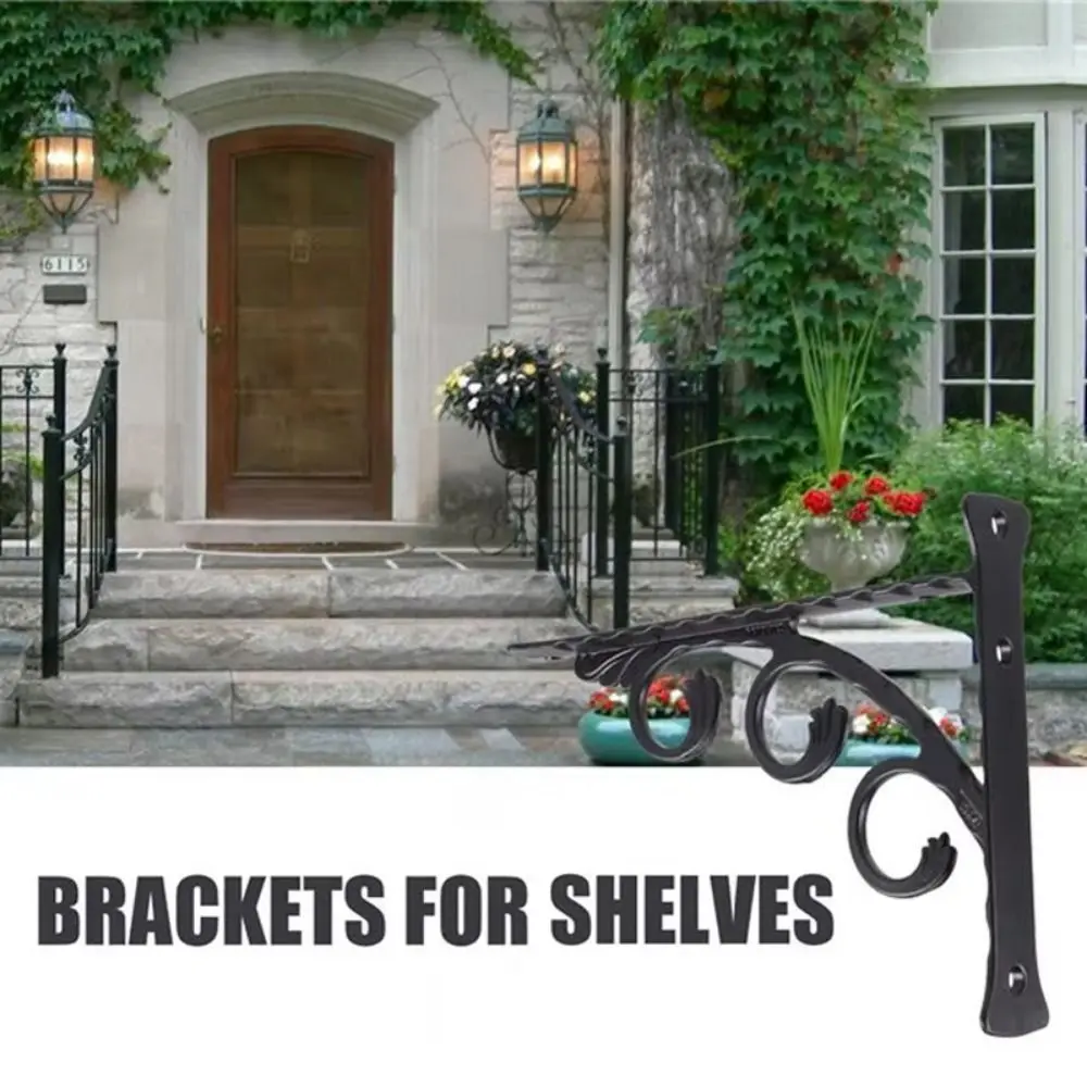 1 Piece Steel Wall Mounted Bracket L Shaped Heavy Duty L Shaped Bracket Black Decorative Shelf Bracket Wall Mount