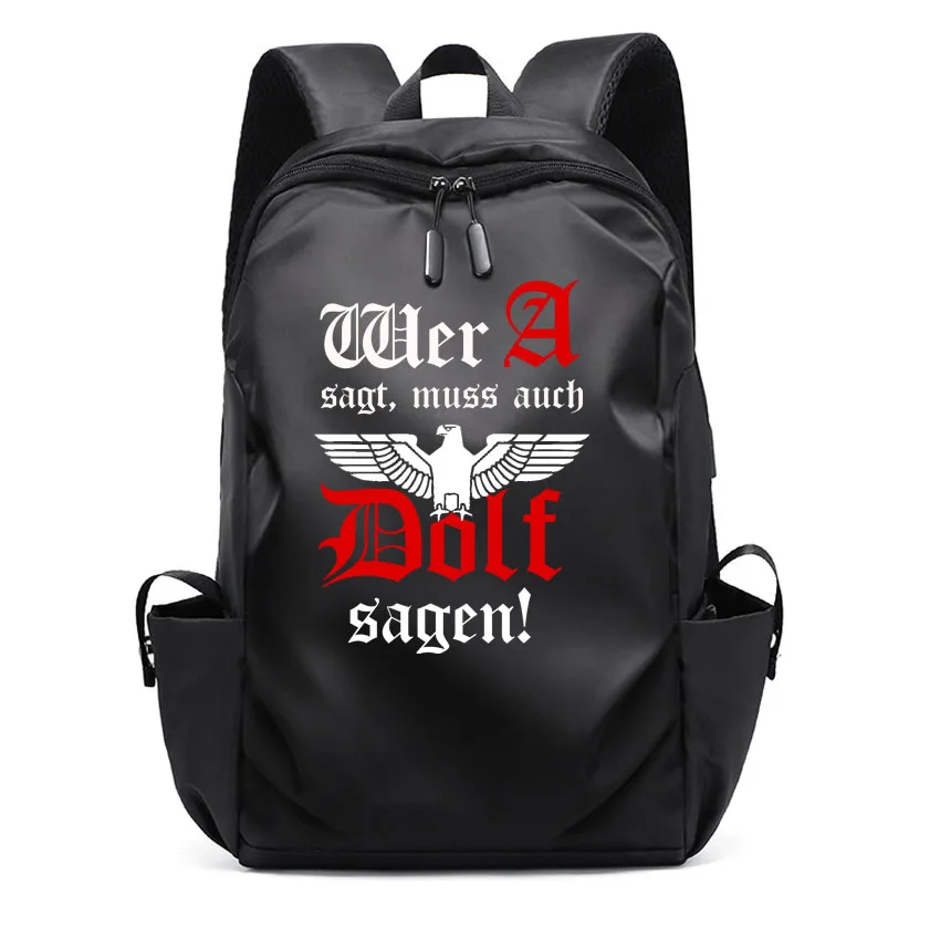 

Рюкзак с принтом Орла для мужчин и женщин, школьный ранец для ноутбука, водонепроницаемый дорожный с USB-зарядкой