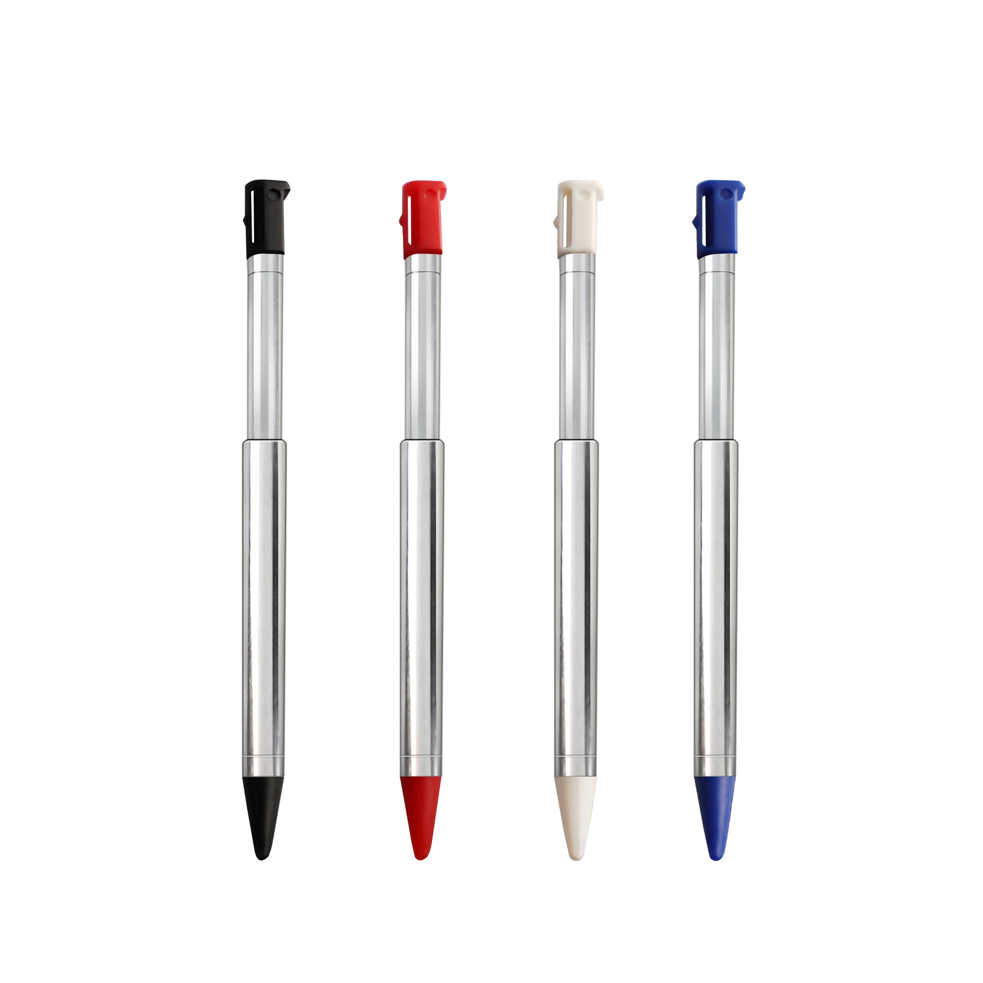 100 Pcs Metal Retractable Replacement Stylus Pen Multi Color Set for Nintendo 3DS Handheld Console