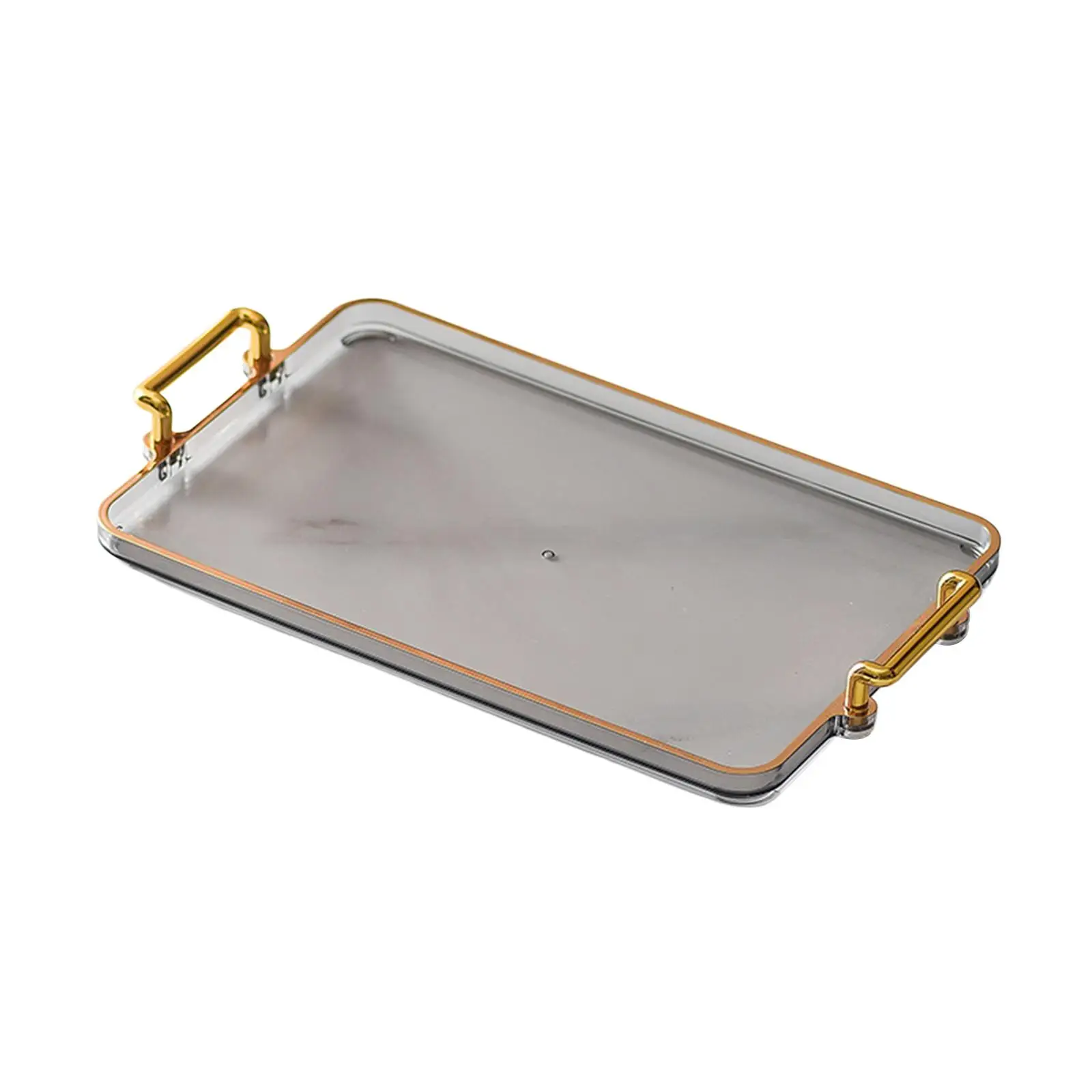 Luxury Farmhouse Serving Tray with Handles Kitchen Spice Jars Organization and Storage for Shower Home Office Tabletop