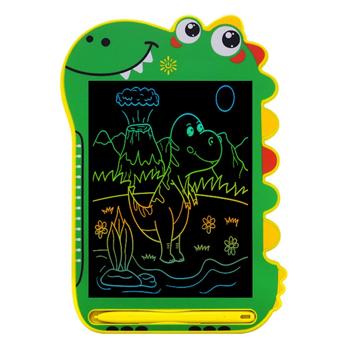 Green Cartoon Dinosaur LCD Writing Board Drawing Board Children'S Graffiti Sketch Handwriting Blackboard