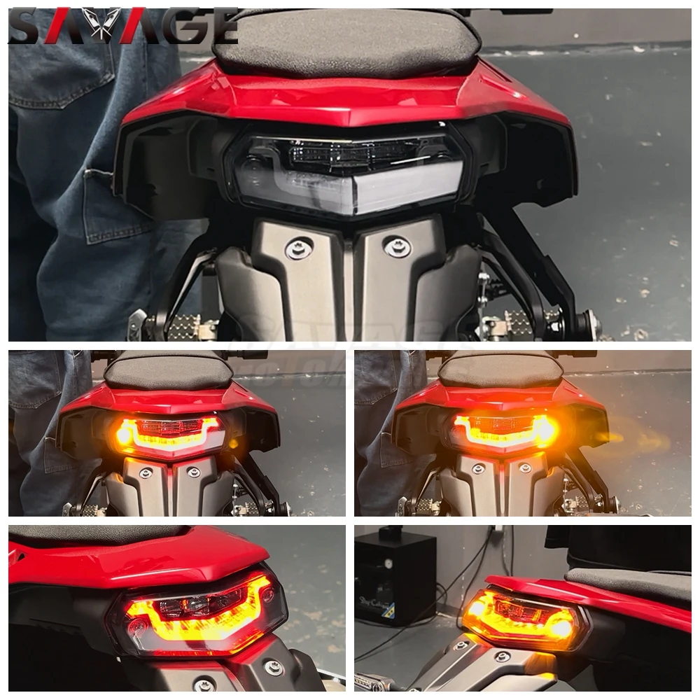 For Yamaha Tenere700 LED Tail Brake Light Integrated Turn Signal T700 XTZ Rally World Raid Extreme 2019-2025 Taillight Stop Lamp