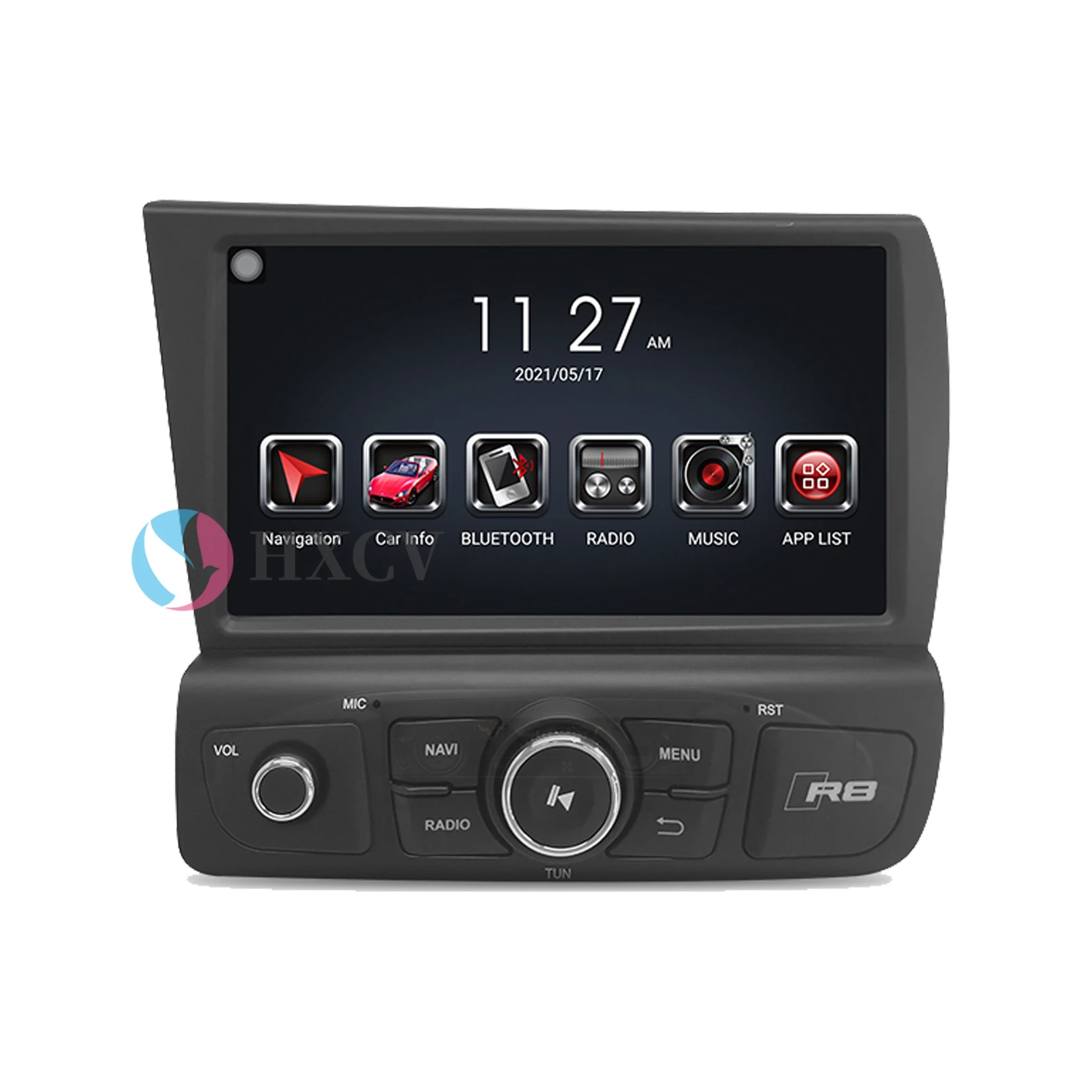 Tesla Style Vertical Android Smart Car radio For Audi R8 Left Peptide 2007- 2015 8 Inch gps navigator for car 4G DAB+ Carplay