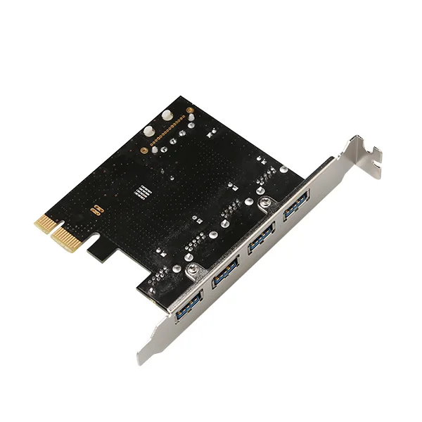 컴퓨터용 10PCS PCI 익스프레스-USB 3.0 변환기 4포트 USB B3.0 확장 카드 4핀 또는 15핀 SATA 커넥터