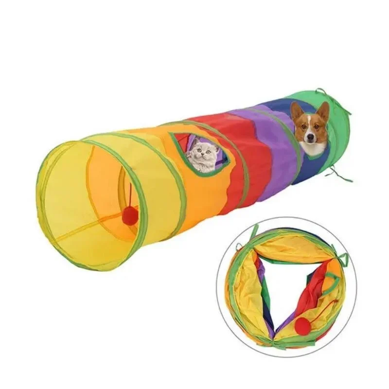 Cat Tunnel Eco Friendly Interactive Cat Toy Pet Play Tunnel For Little Cat Kitten Dog Puppy Rabbit Pets Accessories