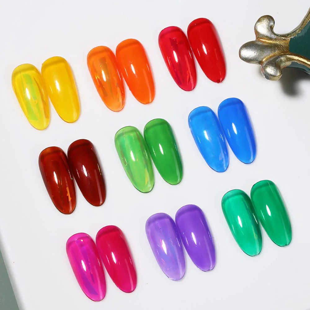 Vendeeni 9 Farben Jelly Transparenter Gel-Nagellack Semi-Permanenter UV-Soak-Off Gel-Lack Glas-Kristall Nagelkunst Gel-Lack – Detail 4