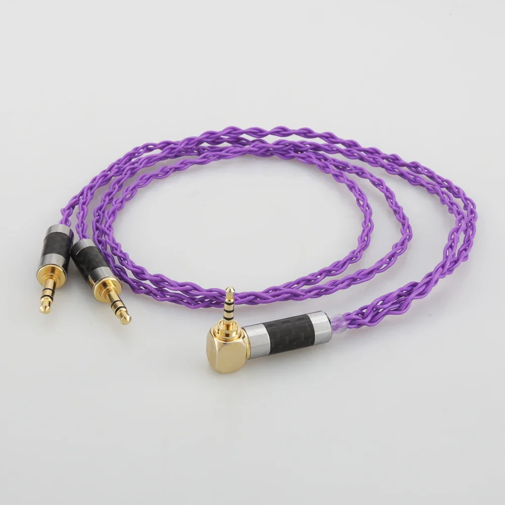 HiFi Cable with 2.5mm Trrs Balanced Male Compatible with Hifiman ANANDA ah-d7200 d5200 Headphones with dual 3.5mm male