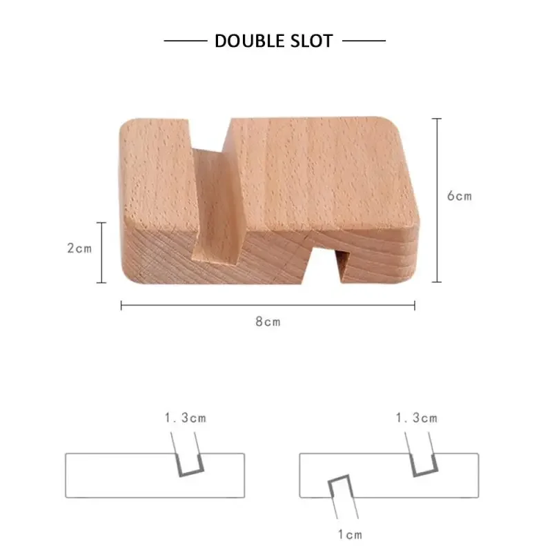 Simple Universal Portable Solid Wood Cell Phone Racks Desk Stand Holder For Mobile Phone Tablet PC E-reader Home Accessories