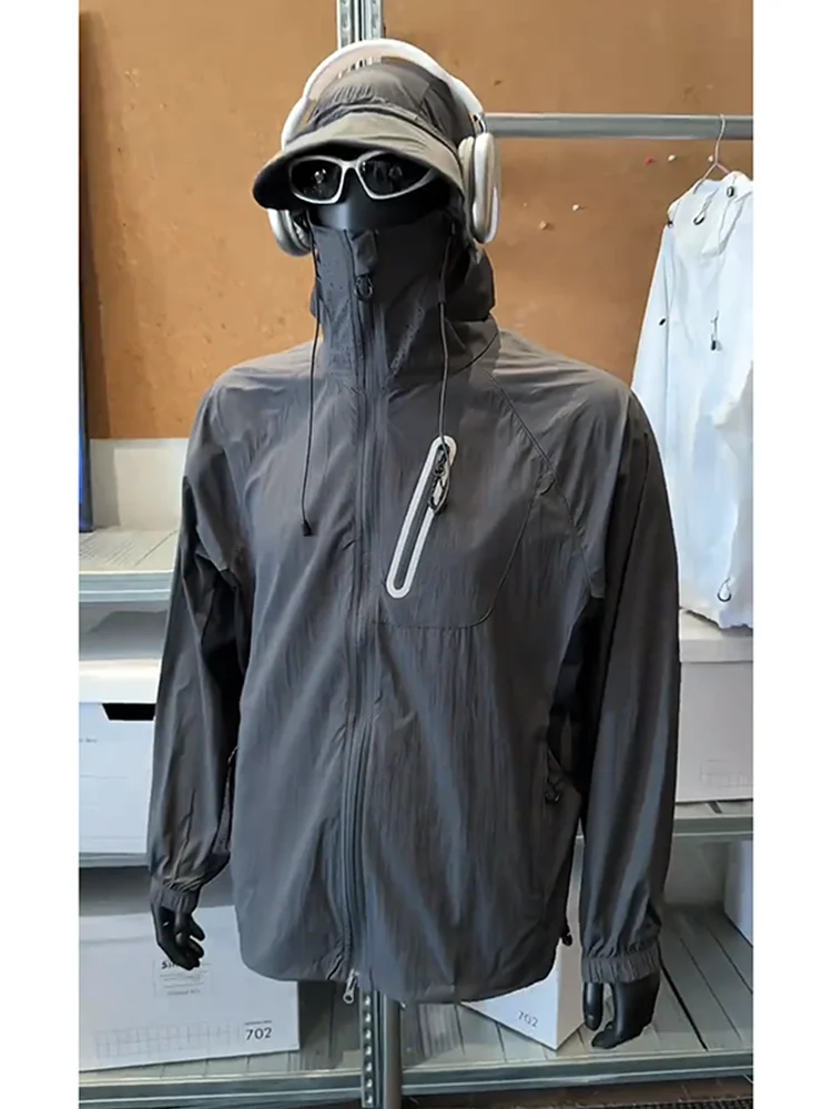 

Bla Samurai Sangyan мужской летний ледяной шелк Qui Dry UPF50 защита от ультрафиолета уличный джет свободного покроя функциональная кеть