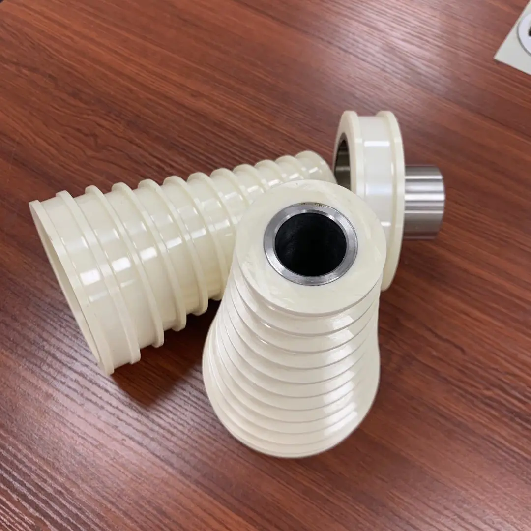 Yellow/White ZrO2 Ceramic Flat Belt Step Pulley/Conical Winch OEM for Drawing Machine