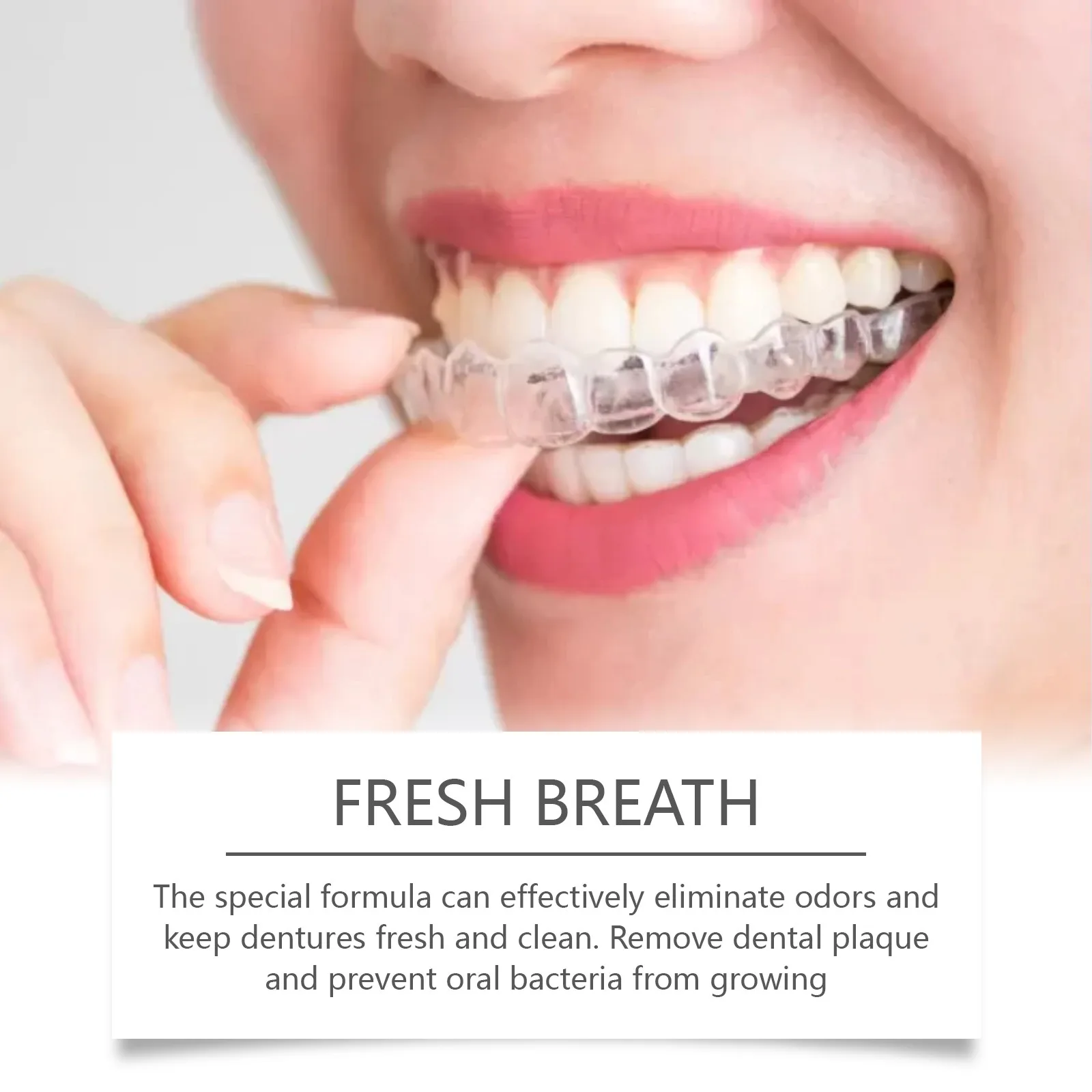 Effectively Clean Stubborn Stains Denture Special Cleaning Effervescent Tablets Dissolve Quickly Denture Cleaning Supplies