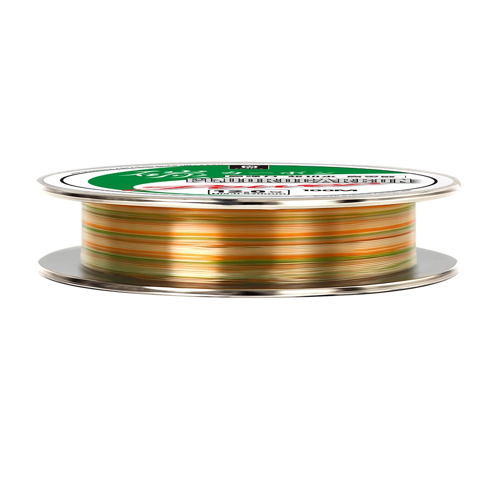 ZUKIBO Farbe Full Sink Fluorkohlenstoff-Angelschnur, 50 m, 100 m, 100 % Monofilament, Karpfen-Angelschnur, Vorfach, japanische Kohlefaserschnur – Detail 13