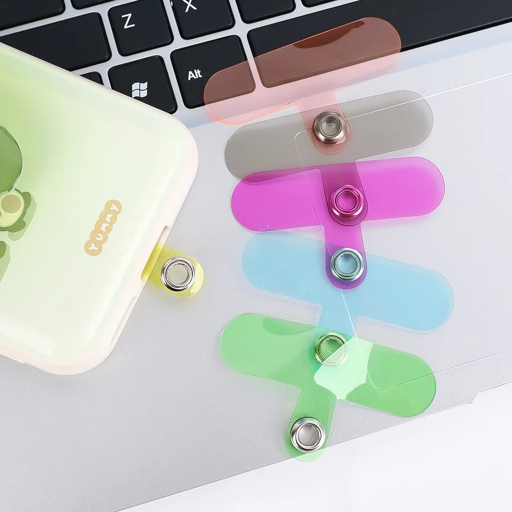 5Pcs Mini Universele Mobiele Telefoon Lanyard Kaart Pakking Ins Kawaii Clear Ketting Clip Cord Touw Patch Voor Iphone Samsung xiaomi