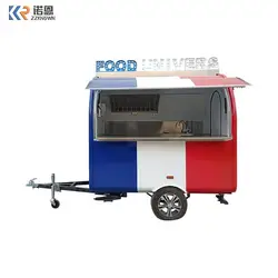 CE DOT Concession Catering Fast Food Truck Mobile Bar Fully Equipped Coffee Ice Cream Cart Van Mobile Food Trailer