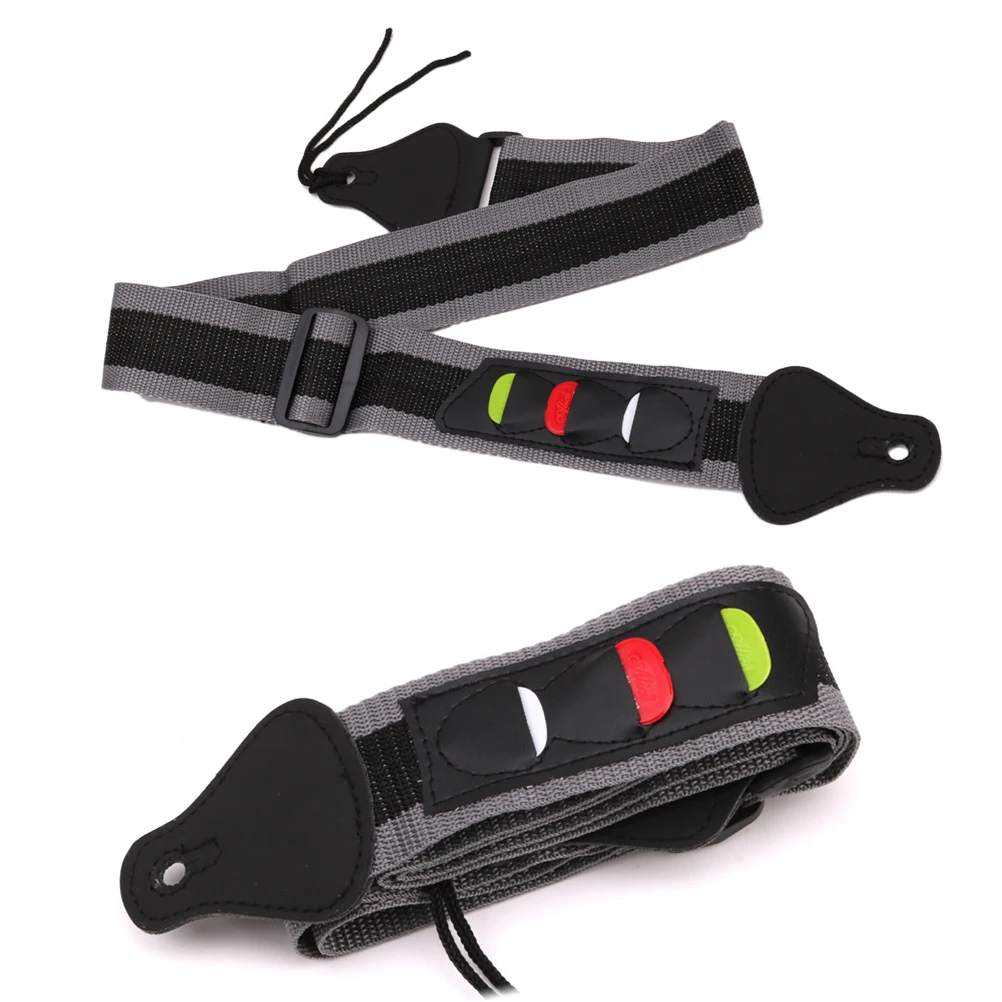 

Strap Guitar Strap Nylon Strap Strap with picks Wear Proof strap
