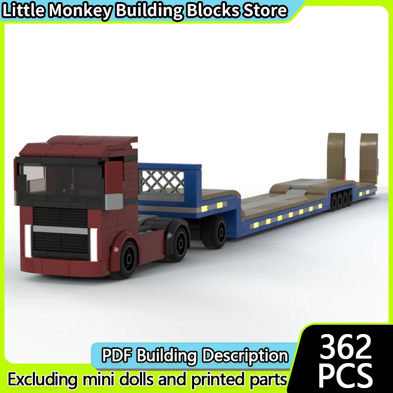 

City Car Model MOC Building Bricks Overload Transport Truck Modular Technology Children Holiday Gifts Assemble Toys Suit