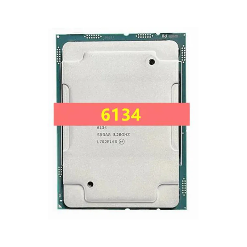 

GOLD 6134 CPU Processor SR3AR 3.2GHz 24.75MB Smart Cache 8-Cores 16-Thread 130W LGA3647 CPU Processor GOLD 6134