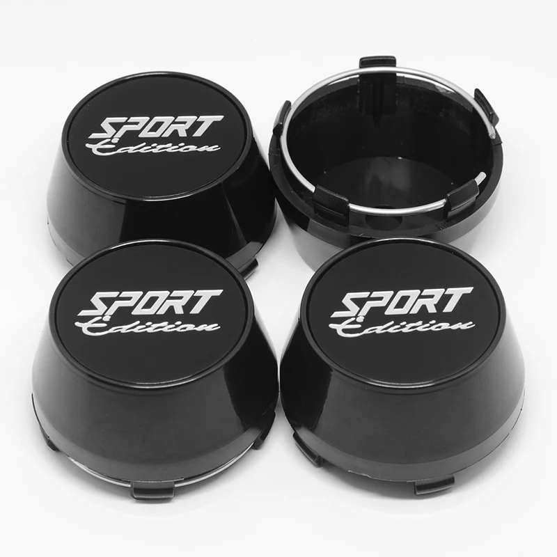 4pcs 60MM OD 56mm ID SPORT Edition Racing Car Truck Wheel Center Hub Caps Wheel Rim Dust-proof Cover Car Refit Repair Decoration