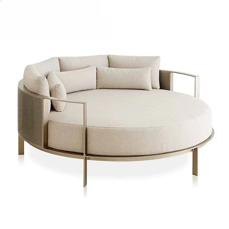 Outdoor Swimming Pool Beach Lounger Villa Garden Courtyard Sofa Bed Leisure Hotel Homestay Garden Solarium
