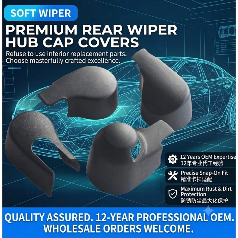 

Universal Car Rear Wiper Arm Cover Snap-on Cap Auto Accessories