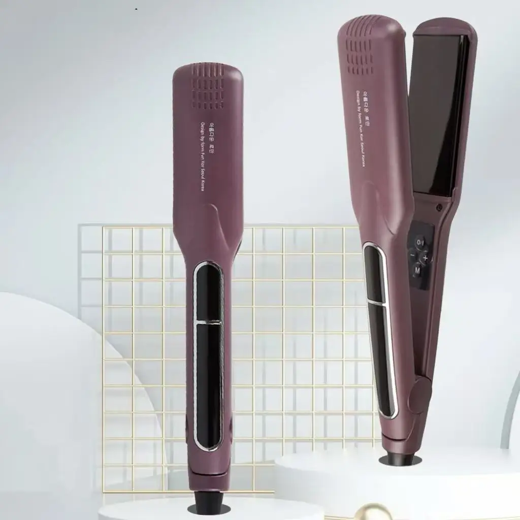 

Professional hair straightener curling iron ceramic flat iron with protein care 230℃ MCH fast heating salon styling tool