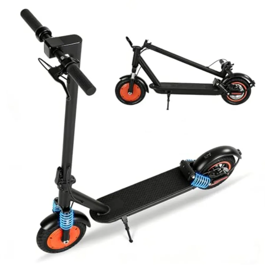

Electric scooter for urban commuting: aluminum alloy frame, matte black finish, foldable design with 1000W peak motor, 25-mile