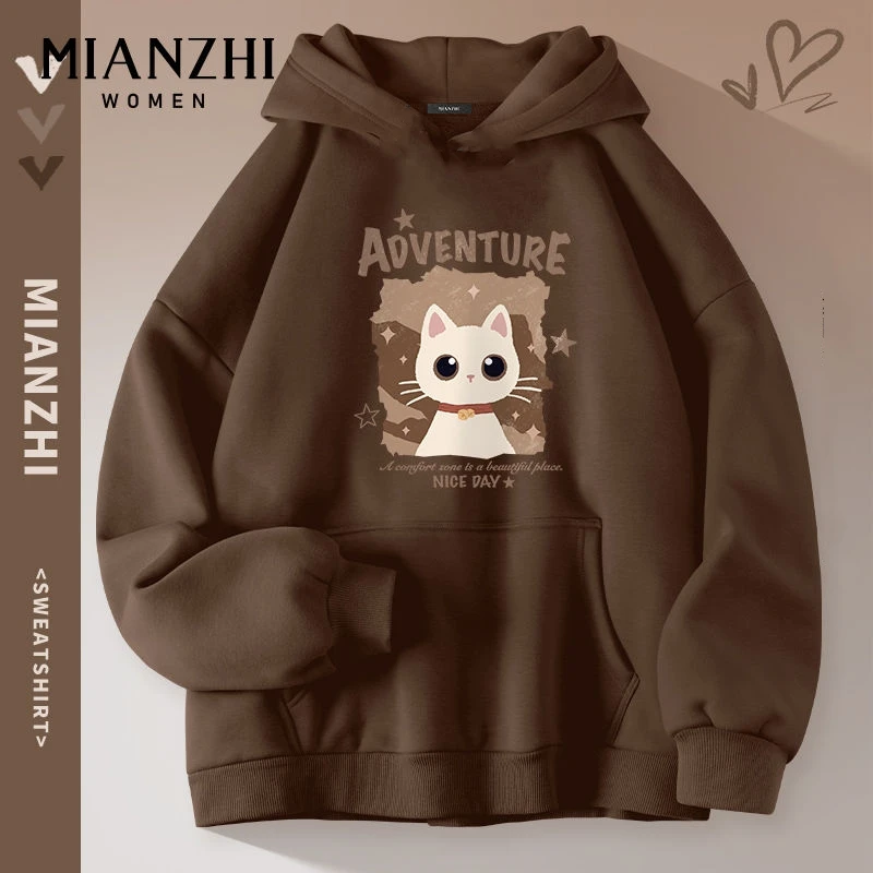 

Женская толстовка с капюшоном Murad, зима 2026, тонкое пальто, уличная спортивная толстовка, уличная куртка в стиле хип-хоп, унисекс, велосипедный топ