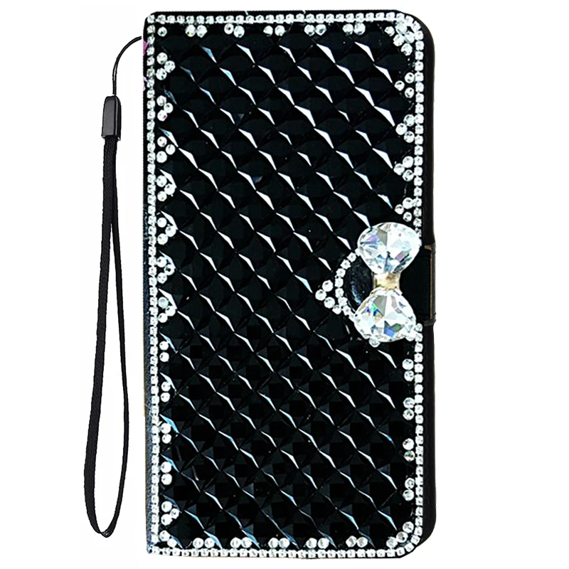 

Magnetic Flip Leather Phone Case for Xiaomi 14 Pro Glitter Diamond Cover,Wallet Card Holder and Stand for Women Girls with Strap