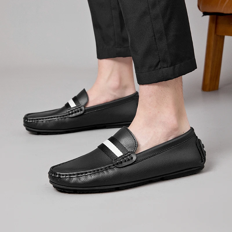 YRZL Mens Loafers Casual Slip On Driving Shoes For Men Breathable Lightweight Comfortable Moccasins Non Slip Fashion Male Shoes