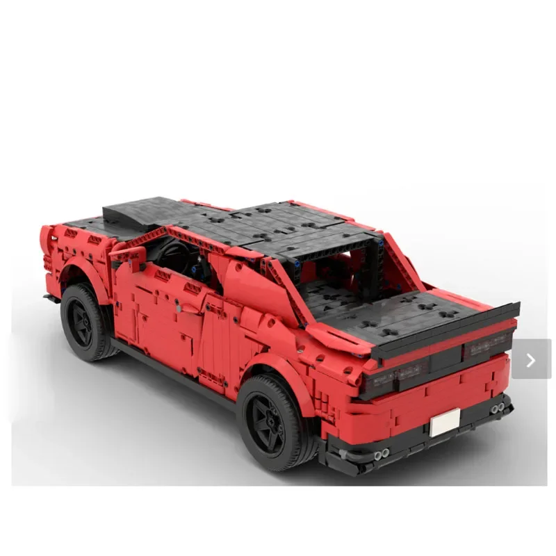 MOC- 115055   Rood Nieuwe Supercar Racing Bouwsteen Model 2499 Onderdelen MOC Creatieve Jongen Kinderen Kerst Bouwstenen Speelgoed Cadeau