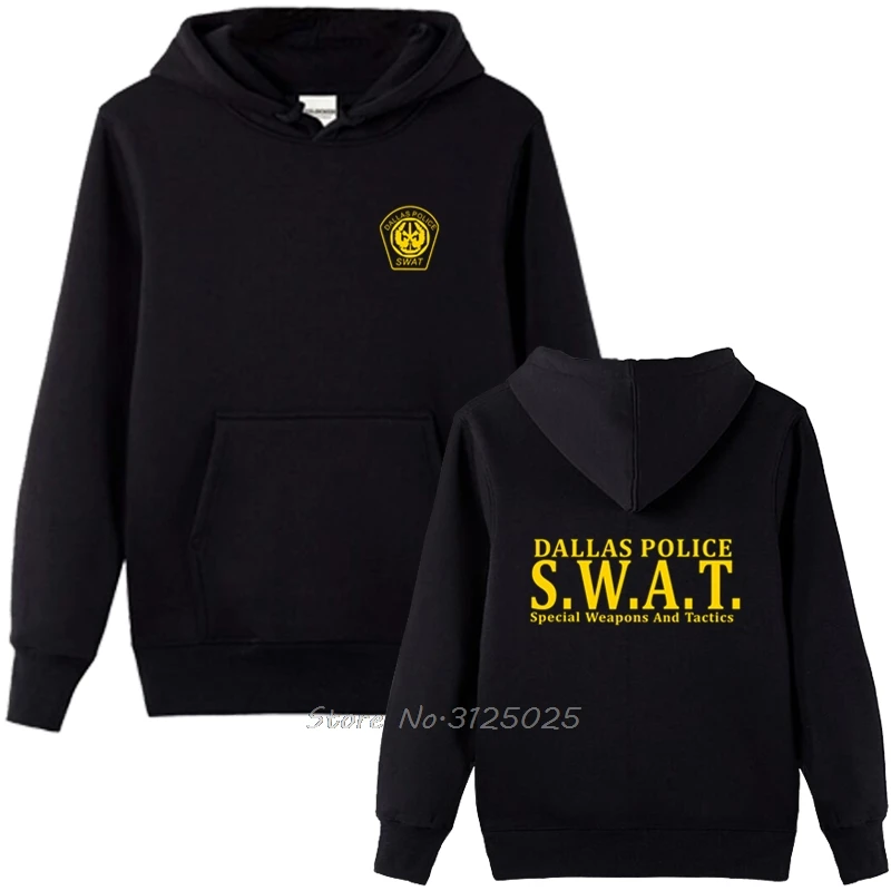 سوات دالاس قسم تكتيكات خاصة الولايات هوديي الرجال بلوزة من الصوف هودي الشارع الشهير مضحك هوديس Harajuku