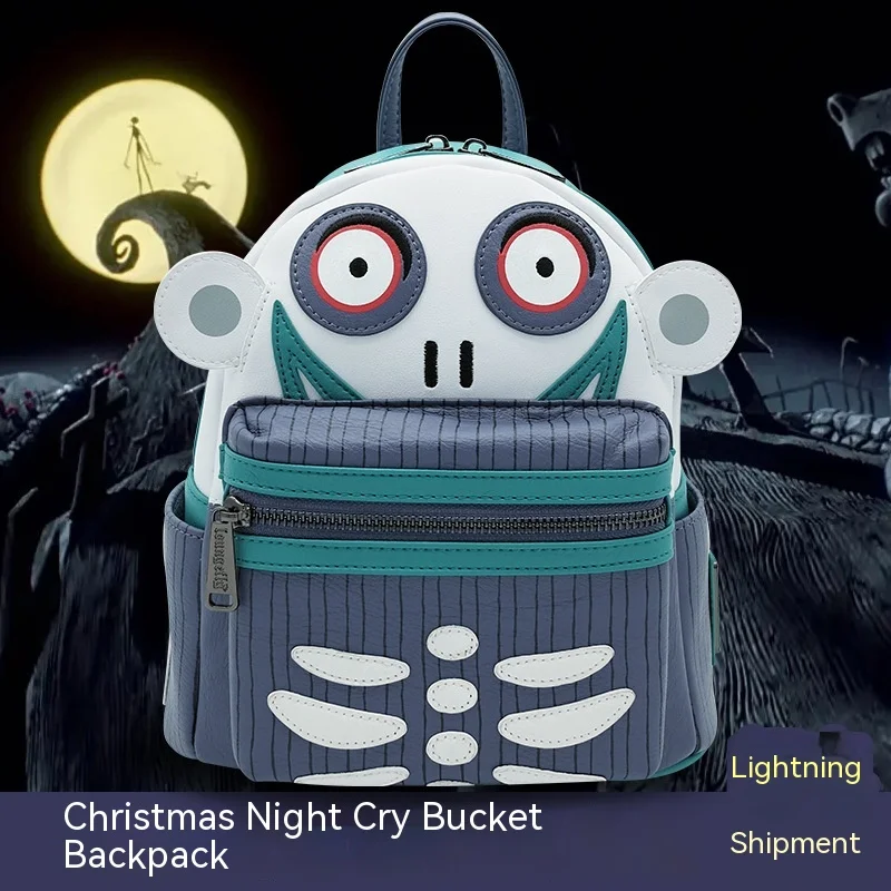 

Loungefly Christmas Eve Horror Bucket Barrel role-playing mini backpack for men and women can be given as a gift to friends