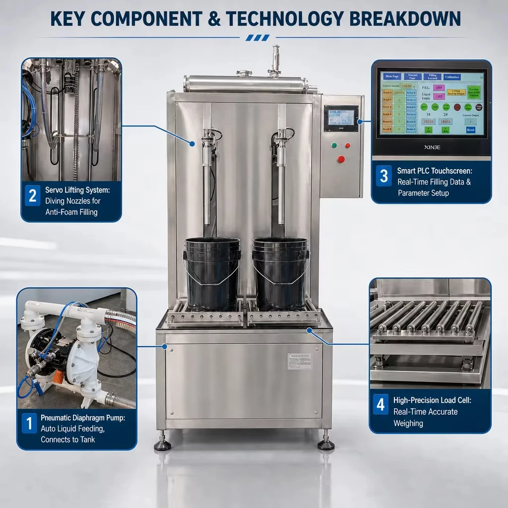 Thick Laundry Paste Piston Type Filling Machine for Home Startup Business Small Scale Liquid Filling Machine
