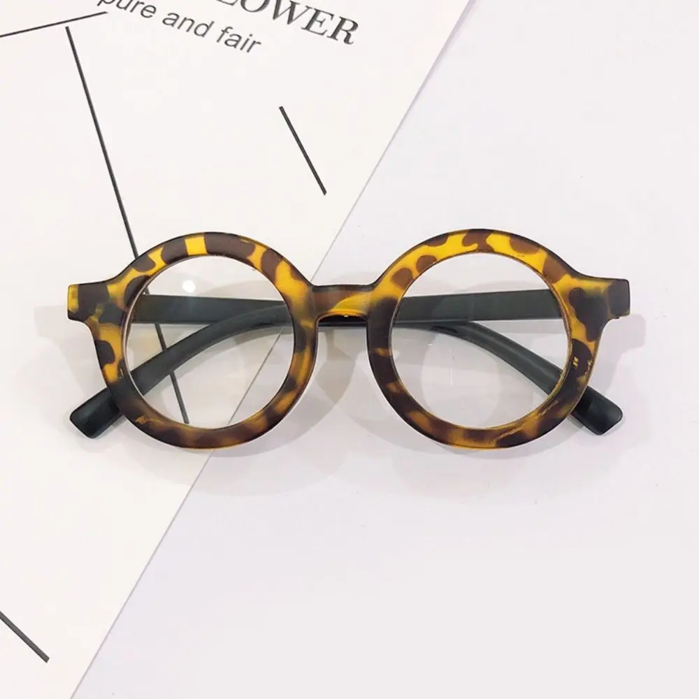 

Portable Eye Protection Kids Glasses Ultralight Round Computer Goggles Cute Eyeglasses Children Boys Girls