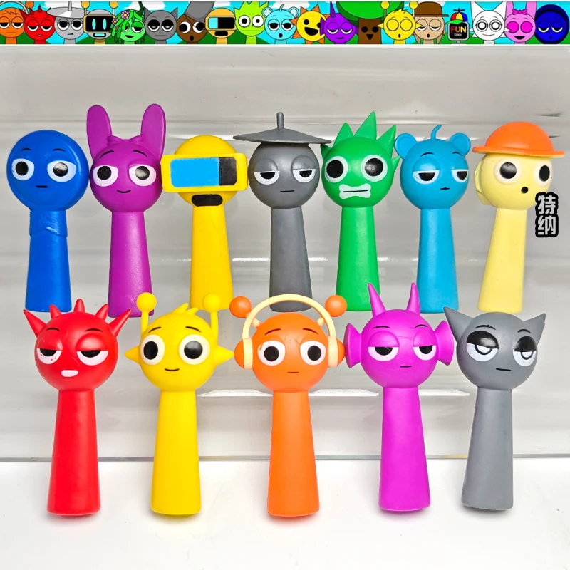 NEW 12pcs/set Sprunki Figures Toys Sprunki Incredibox Action Figures Game Toys Cartoon Cute Models Kids Birthday Christmas Gifts