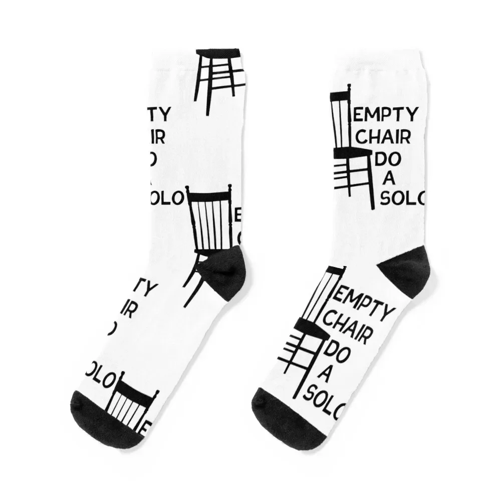 

Empty Chair! Do a Solo! Socks New year's Novelties designer retro Man Socks Women's luxury Crossfit Stockings Socks Girl Men's