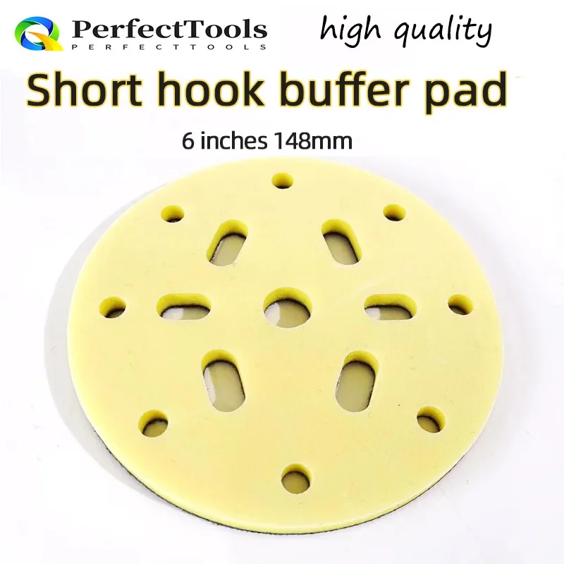 4pcs Soft Interface Pad 6 inch 150mm 17 holes Buffer Sponge for for Sanding Pads Automobiles Motorcycles Abrasive Tools