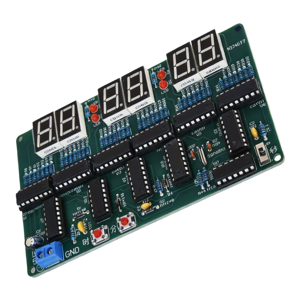 6 Digit DIY Clock Kit for Sold - огляд і ціна Diy Electronics Projects For Students